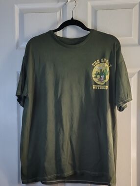 Peanuts Olive Green Short Sleeve Graphic Tee